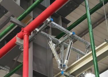 丛台该抗震支架的整体式支吊架结构协调性好